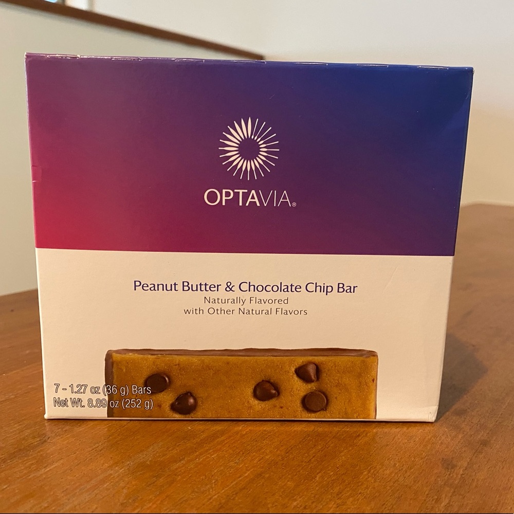 COPY - Optavia Peanut Butter Chocolate Chip Bar - 5 boxes
